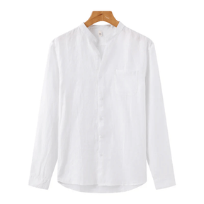 Camisa de Linho Manga Longa Old Money - Greece